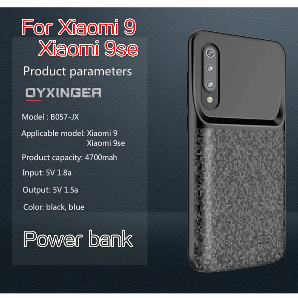 New 4700mah Batteries Cases For Xiao 9se 9 Charger Move Power Supply Back Clamp Battery Backup Banks External Powerbanks for Mi9
New 4700mah Batteries Cases For Xiao 9se 9 Charger Move Power Supply Back Clamp Battery Backup Banks External Powerbanks for Mi9