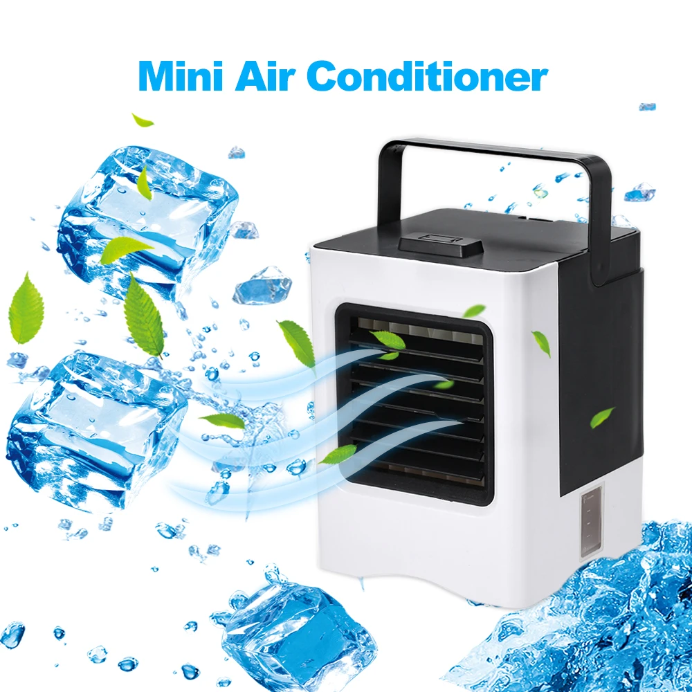 Portable Mini Fan Humidifier USB Rechargeable Air Conditioner 3 Wind Speed LED Desktop Air Cooler Fan Power Bank With Handle
Portable Mini Fan Humidifier USB Rechargeable Air Conditioner 3 Wind Speed LED Desktop Air Cooler Fan Power Bank With Handle