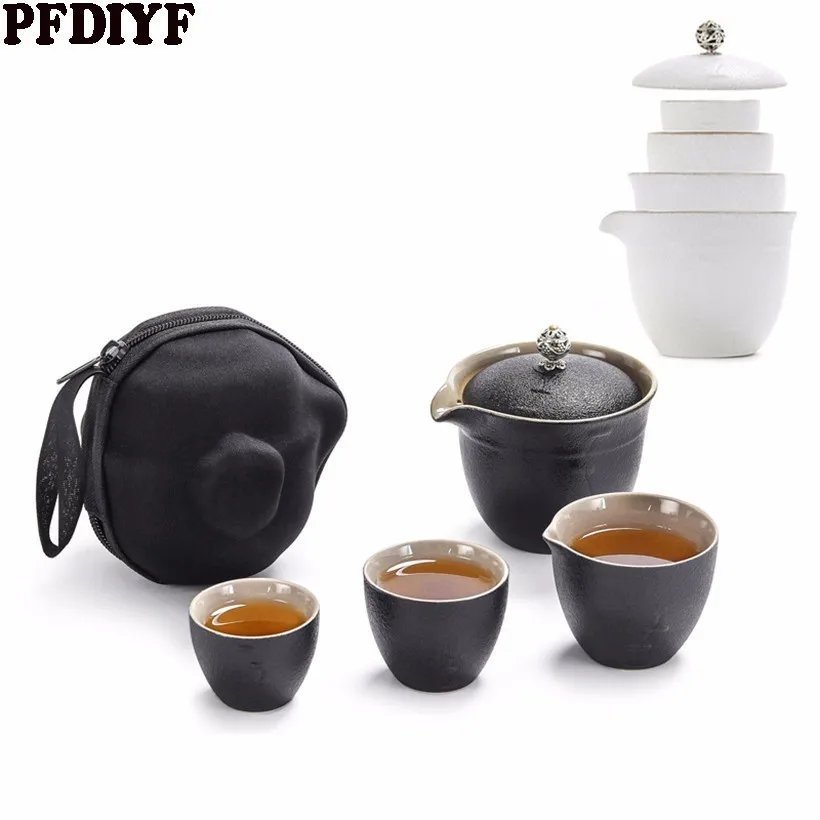 High Grade Tea Set Fast Passenger Cup ,1 pot 3 cups Travel Tea Set Household Outdoor Carrying Case Ceramic Gongfu Teapot
High Grade Tea Set Fast Passenger Cup ,1 pot 3 cups Travel Tea Set Household Outdoor Carrying Case Ceramic Gongfu Teapot