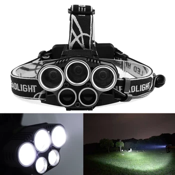 LED Headlamp 18650 Torch Flashlight Rechargeable 6 Light Modes for Outdoor Sports Bycicle Camping Hunting Fishing lampe frontale
LED Headlamp 18650 Torch Flashlight Rechargeable 6 Light Modes for Outdoor Sports Bycicle Camping Hunting Fishing lampe frontale