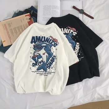 Summer New T Shirt Men Fashion Cartoon Print Casual Short-sleeved Tshirt Man Streetwear Trend Wild Hip-hop Loose Cotton T-shirt
Summer New T Shirt Men Fashion Cartoon Print Casual Short-sleeved Tshirt Man Streetwear Trend Wild Hip-hop Loose Cotton T-shirt
