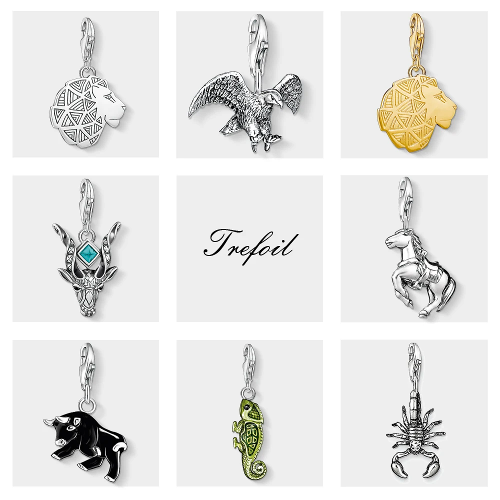 Eagle Lion Horse Antelope Bull Charms Pendant, Fashion Jewelry 925 Sterling Silver Punk Gift For Women Men Fit Bracelet Necklace
Eagle Lion Horse Antelope Bull Charms Pendant, Fashion Jewelry 925 Sterling Silver Punk Gift For Women Men Fit Bracelet Necklace