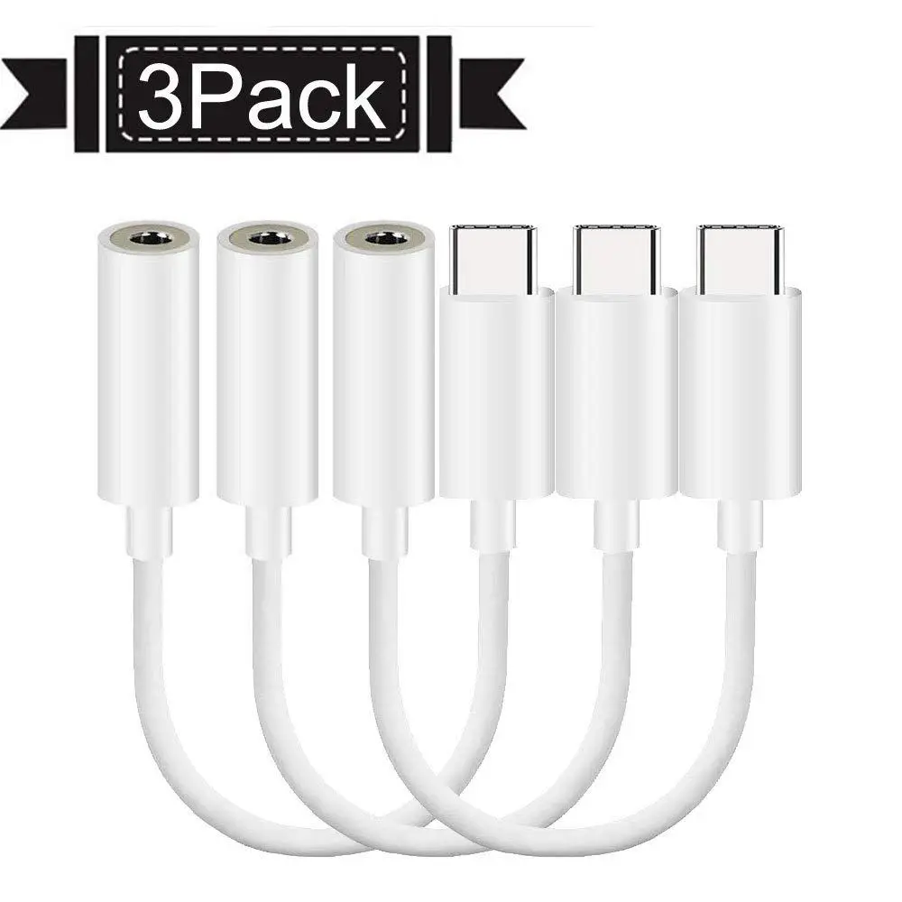 3Pcs USB Type C to 3.5mm Jack Headphone Earphone Audio Adapter AUX Connector Cable for Huawei P30 for Xiaomi USB Type-C Devices
3Pcs USB Type C to 3.5mm Jack Headphone Earphone Audio Adapter AUX Connector Cable for Huawei P30 for Xiaomi USB Type-C Devices