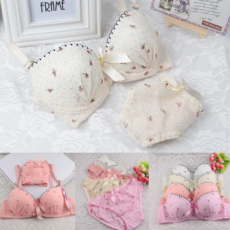 2019 Newest Hot Women's Flower Print Lace Bra Brief Set Push-up Bra Knickers Sets Floral Bow Underwear Brassiere 32-36B Bra Set
2019 Newest Hot Women's Flower Print Lace Bra Brief Set Push-up Bra Knickers Sets Floral Bow Underwear Brassiere 32-36B Bra Set