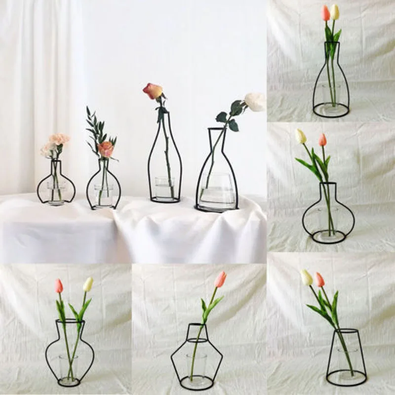 New Style Home Party Decoration Retro Iron Line Flowers Vase Metal Plant Holder Modern Solid Home Decor Nordic Styles Iron Vase
New Style Home Party Decoration Retro Iron Line Flowers Vase Metal Plant Holder Modern Solid Home Decor Nordic Styles Iron Vase