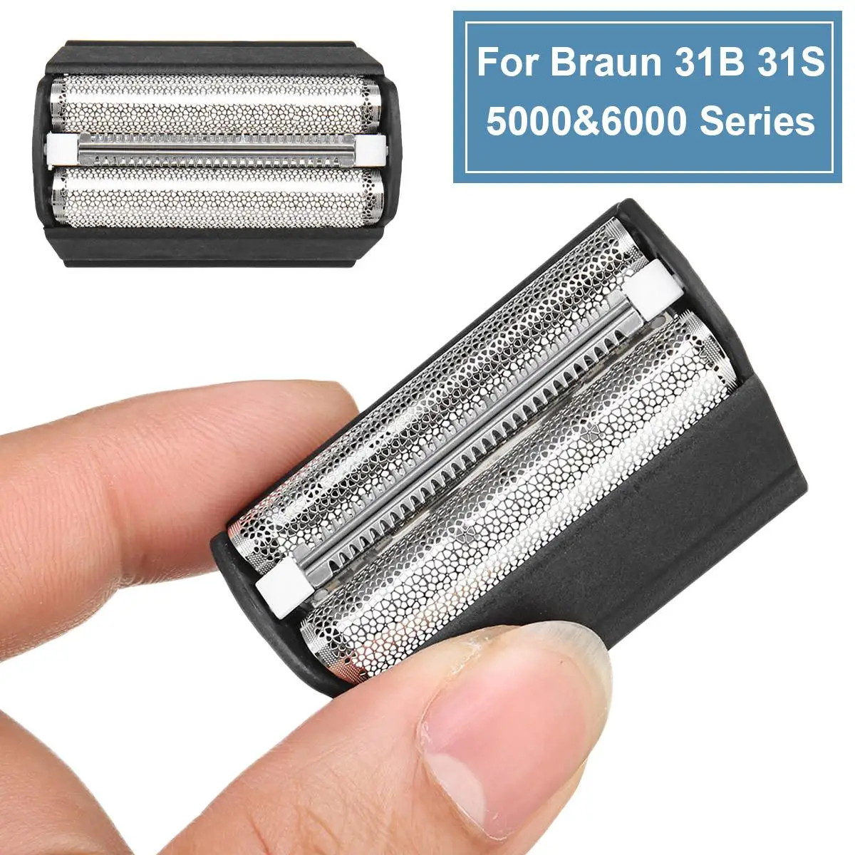 Replacement Shaver Foil Head for Braun 31B 31S 5000 & 6000 Series 350 360 370 380 390 5000 5315 5414 5771 5773 6410 6515 6520
Replacement Shaver Foil Head for Braun 31B 31S 5000 & 6000 Series 350 360 370 380 390 5000 5315 5414 5771 5773 6410 6515 6520