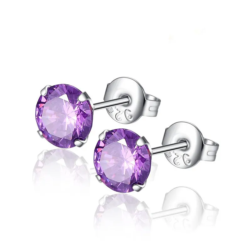 SHUANGR Romantic Jewelry 2017 Stud Earrings For Wedding Elegant Silver Color AAA Cubic Zirconia Stone Earring Size 3mm-8mm
SHUANGR Romantic Jewelry 2017 Stud Earrings For Wedding Elegant Silver Color AAA Cubic Zirconia Stone Earring Size 3mm-8mm