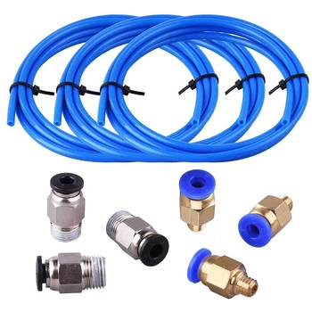 Teflon Tube Ptfe Blue Tubing(1.5 Meters) With 3 Pieces Pc4-M6 Fittings And 3 Pieces Pc4-M10 Male Straight Pneumatic Pefe Tube
Teflon Tube Ptfe Blue Tubing(1.5 Meters) With 3 Pieces Pc4-M6 Fittings And 3 Pieces Pc4-M10 Male Straight Pneumatic Pefe Tube