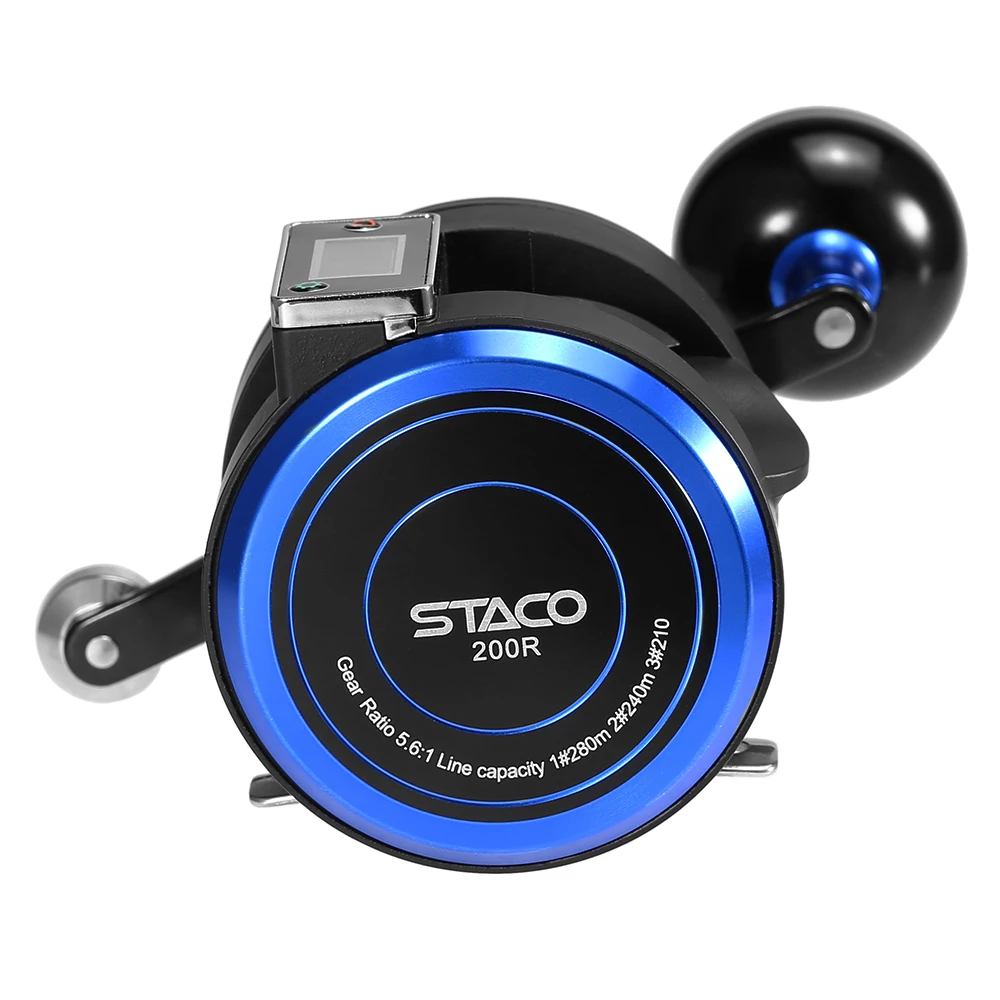 17+1BB 5.6:1 Fishing Reel with Digital Display Pesca Line Counter Trolling Reel Left / Right Fishing Reel One-way Clutch Bait
17+1BB 5.6:1 Fishing Reel with Digital Display Pesca Line Counter Trolling Reel Left / Right Fishing Reel One-way Clutch Bait