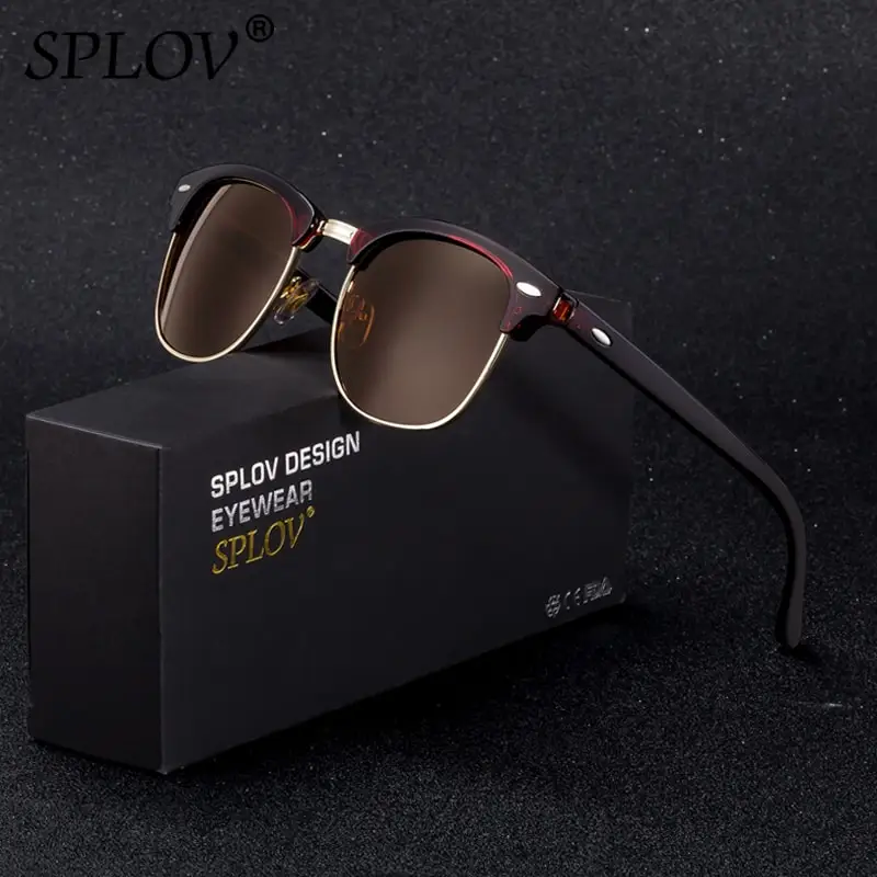 SPLOV Semi Rimless Polarized Sunglasses Men Women Vintage Metal Sun Glasses Classic Half Frame Driving Eyewear Oculos De Sol
SPLOV Semi Rimless Polarized Sunglasses Men Women Vintage Metal Sun Glasses Classic Half Frame Driving Eyewear Oculos De Sol