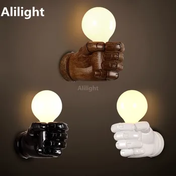 Resin Fist Sconces Nordic Loft Style Creative LED Wall Lamp Industrial Vintage Wall Lights Home Antique Indoor Lighting Fixtures
Resin Fist Sconces Nordic Loft Style Creative LED Wall Lamp Industrial Vintage Wall Lights Home Antique Indoor Lighting Fixtures