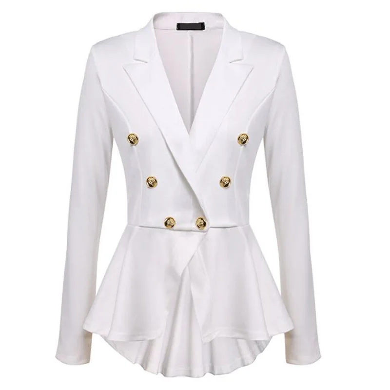 Women's Blazers elegant Europe New Double-Breast Long sleeve Tunic White Blazers Female Chic Suits S-2XL 9 Colors SP494
Women's Blazers elegant Europe New Double-Breast Long sleeve Tunic White Blazers Female Chic Suits S-2XL 9 Colors SP494