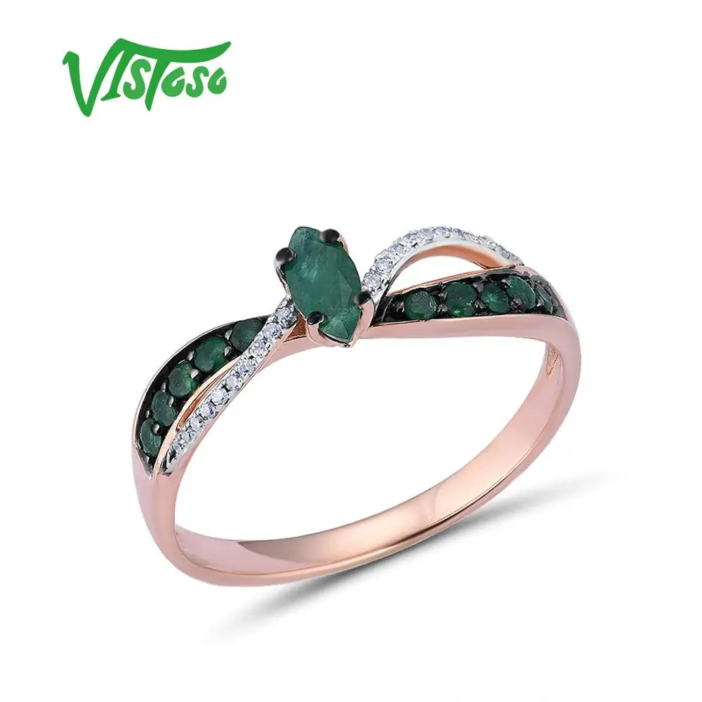 VISTOSO 14 K 585 кольца из розового золота для женщин подлинное кольцо Волшебное Изумрудное Классические со стразами помолвка юбилей элегантные изысканные украшения
VISTOSO 14 K 585 кольца из розового золота для женщин подлинное кольцо Волшебное Изумрудное Классические со стразами помолвка юбилей элегантные изысканные украшения