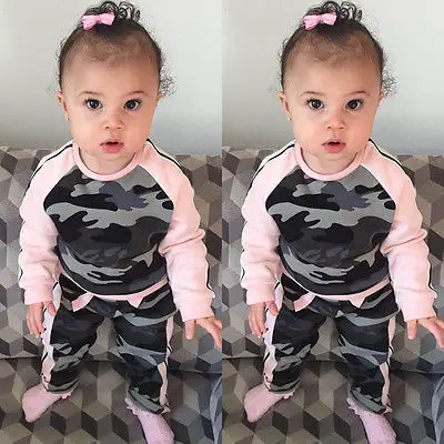 Hot Sale Autumn Winter Toddler Kid Baby Girls Camouflage Long Sleeve T-shirt Tops+ Pants Outfits Casaul Clothes Set 12M-4T
Hot Sale Autumn Winter Toddler Kid Baby Girls Camouflage Long Sleeve T-shirt Tops+ Pants Outfits Casaul Clothes Set 12M-4T