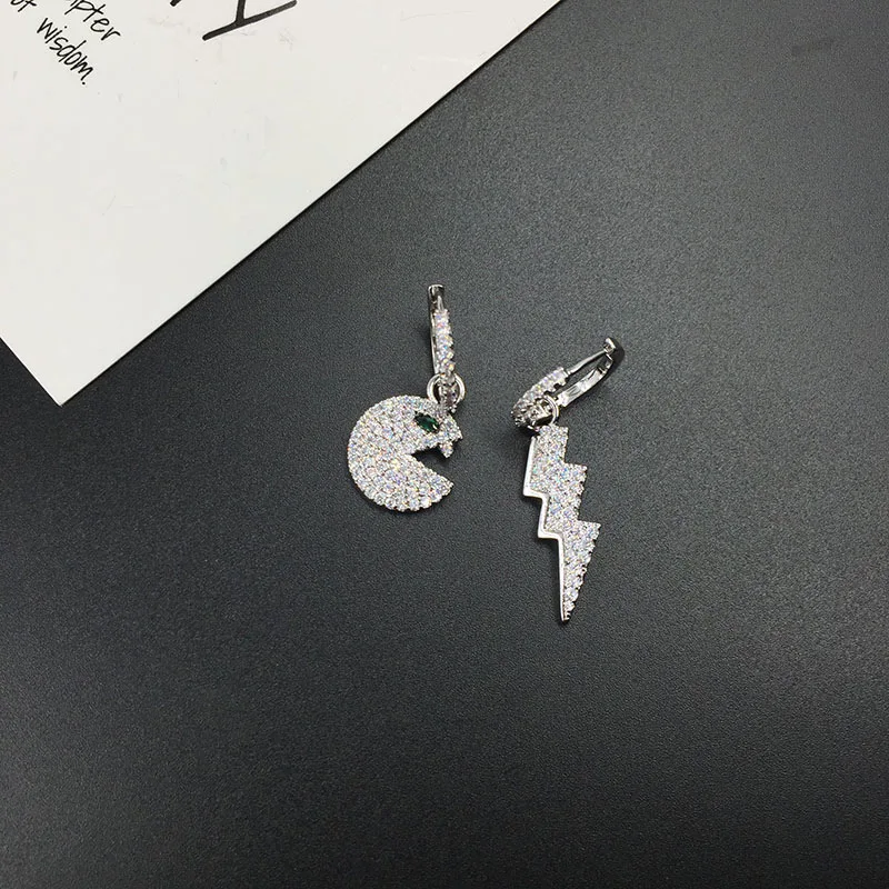 New 2019 Retro Game Expression Lightning Pacman Earrings Personality Temperament Hipster Wild Earring for Music Festival Party
New 2019 Retro Game Expression Lightning Pacman Earrings Personality Temperament Hipster Wild Earring for Music Festival Party