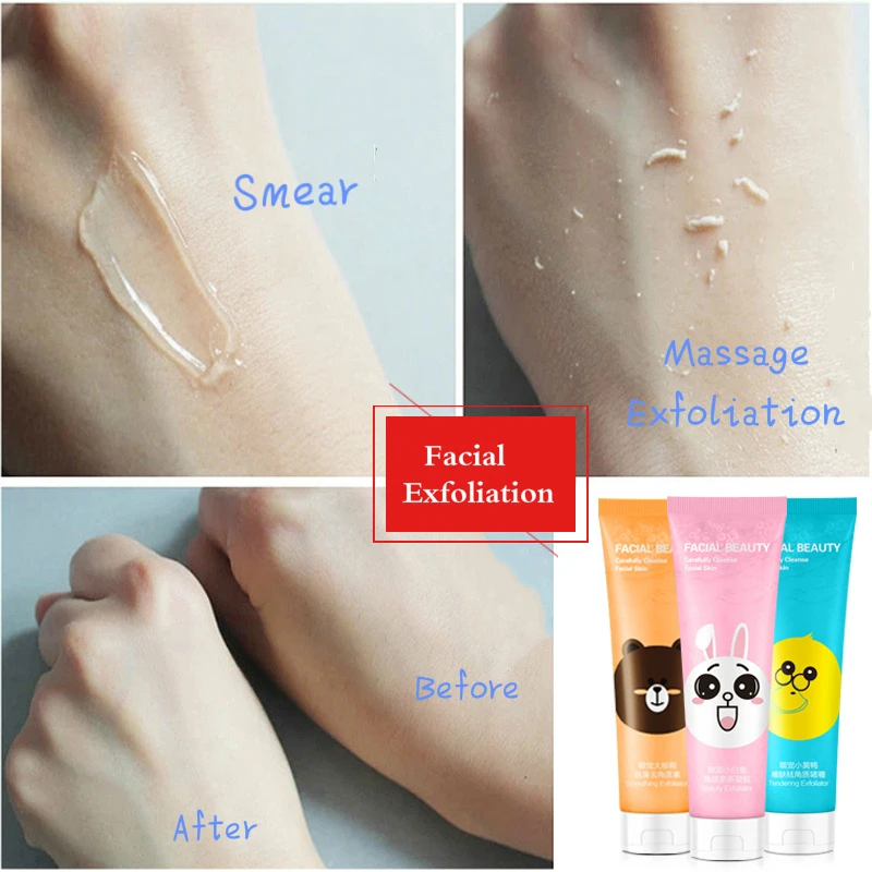 

HANKEY peeling face cleanser Natural exfoliating face cream Whitening and brightening Dead skin face peeling gel 100g*1
