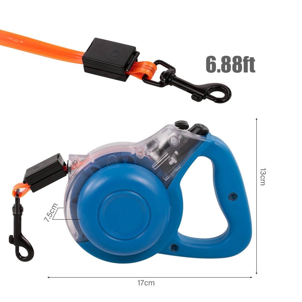 Retractable Dog Leash LED TPU Nylon Ribbon Dogs Automatic Extending Traction Rope 6.8ft with Anti-Slip One-Handed Brake Lock
Retractable Dog Leash LED TPU Nylon Ribbon Dogs Automatic Extending Traction Rope 6.8ft with Anti-Slip One-Handed Brake Lock