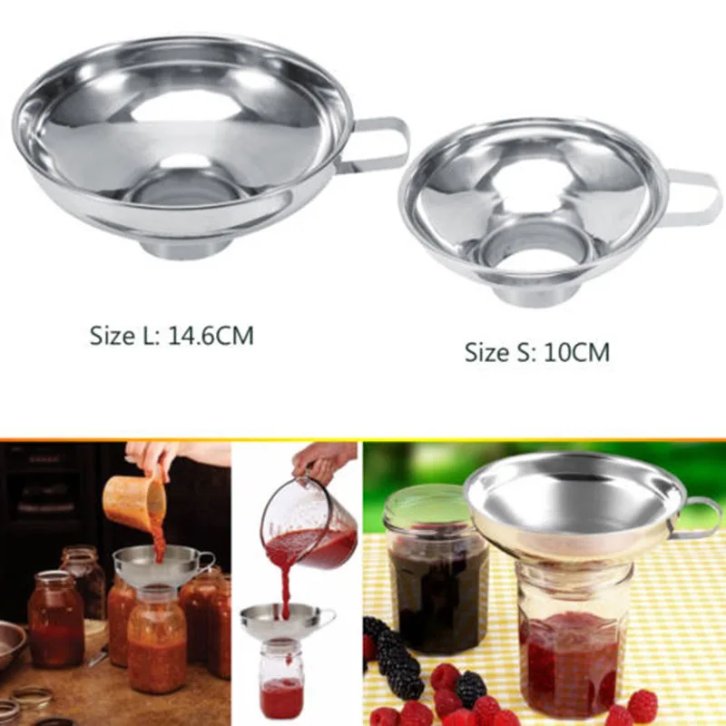 Stainless Steel Wide Mouth Canning Jar Funnel Cup Hopper Filter Kitchen Tools Wide Mouth Canning Rice Cereals
Stainless Steel Wide Mouth Canning Jar Funnel Cup Hopper Filter Kitchen Tools Wide Mouth Canning Rice Cereals