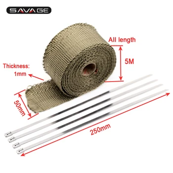 Exhaust Header Manifold Pipe Wrap Tape For Ktm 790 Duke 690 Enduro/r Duke/r Smc Smc-r Motorcycle 2"x5m Fireproof Cloth
Exhaust Header Manifold Pipe Wrap Tape For Ktm 790 Duke 690 Enduro/r Duke/r Smc Smc-r Motorcycle 2"x5m Fireproof Cloth