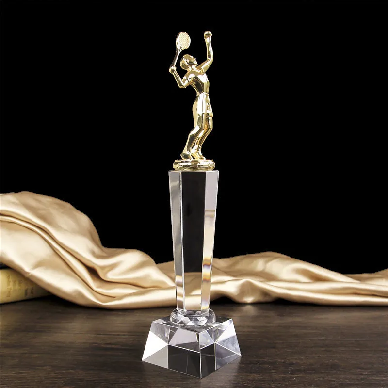Best Tennis Statuette Crystal Trophy Customized Tennis Match Activity Prize Trophy Craft Souvenir Sports Trophy Replica Trophies
Best Tennis Statuette Crystal Trophy Customized Tennis Match Activity Prize Trophy Craft Souvenir Sports Trophy Replica Trophies