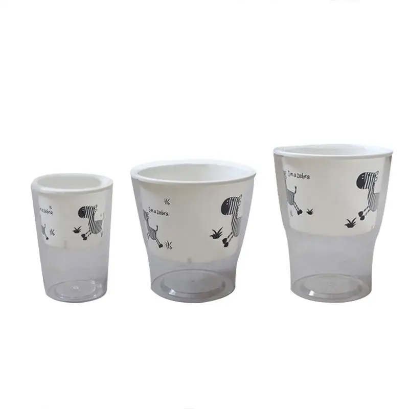 Auto Irrigate Flower Pot Vase Automatic Watering Planter Lazy Planting Round Plastic Pot Animal Zebra Pattern Home Garden Decor
Auto Irrigate Flower Pot Vase Automatic Watering Planter Lazy Planting Round Plastic Pot Animal Zebra Pattern Home Garden Decor