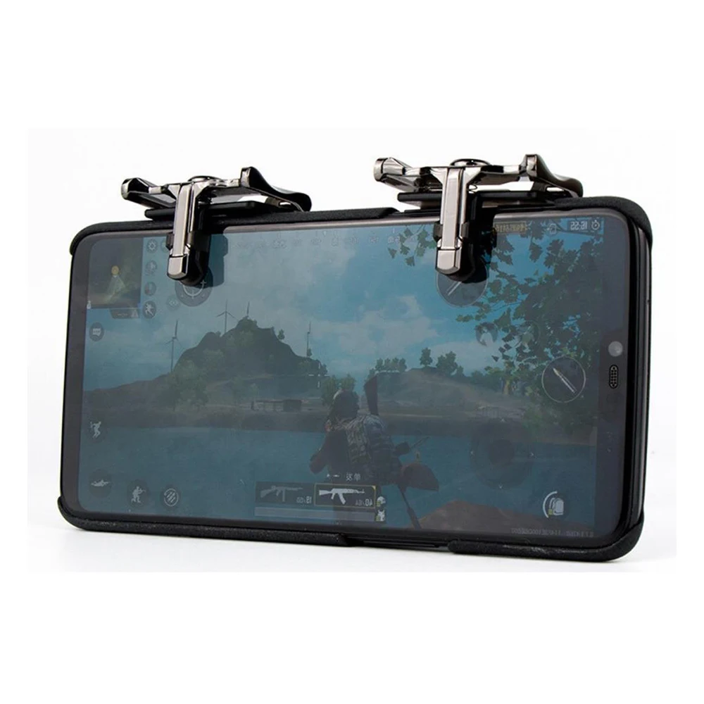 1Pair PUBG Mobile Game Pad Metal Gamepad For Pubg Controller L1R1 Shooter Fire Trigger For Joy Stick Pubg Gaming Accessories
1Pair PUBG Mobile Game Pad Metal Gamepad For Pubg Controller L1R1 Shooter Fire Trigger For Joy Stick Pubg Gaming Accessories