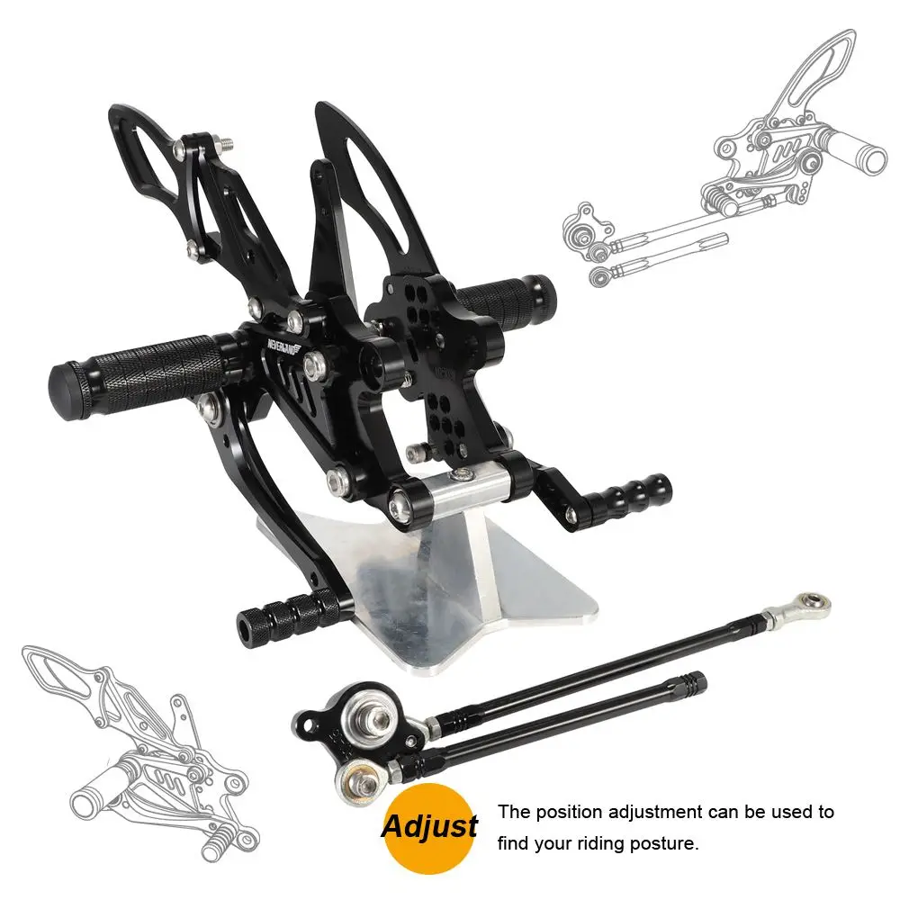CNC Adjustable Foot Pegs Rearset Footrest For HONDA CBR1000RR 04-07 CBR600RR 03-06
CNC Adjustable Foot Pegs Rearset Footrest For HONDA CBR1000RR 04-07 CBR600RR 03-06