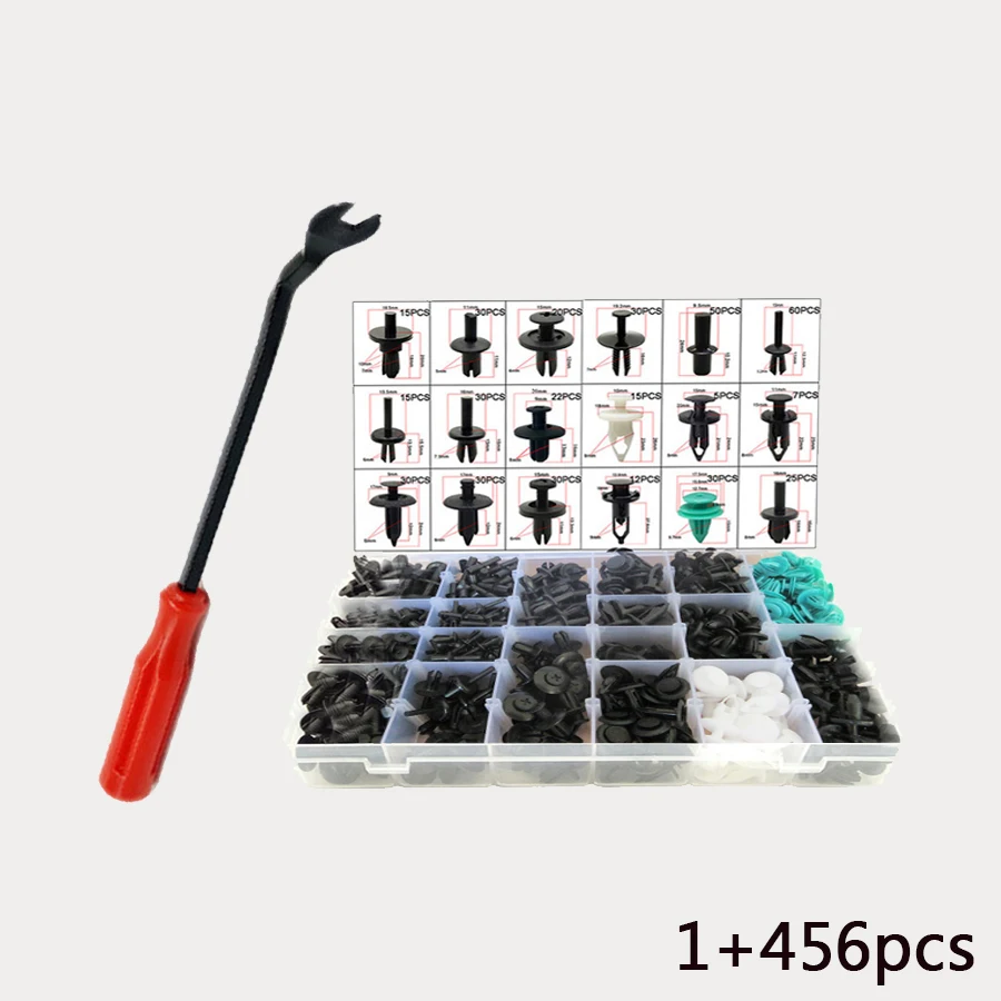 Removal Tool Screwdriver Car Bumper Fender Clip Retainers Mixed 456pcs W/ Fastener
Removal Tool Screwdriver Car Bumper Fender Clip Retainers Mixed 456pcs W/ Fastener