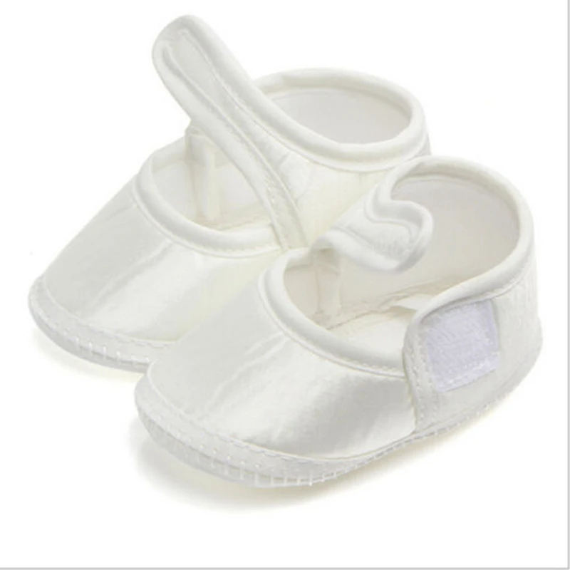 Фото Solid White Baby Girls Soft Sole Cotton Crib Shoes Casual Babies Anti-slip Sneaker Prewalker 0-6M First Walkers | Мать и ребенок