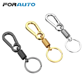 FORAUTO Car Keychain Belt Clip Loop Key Ring Men Fashion Spring Gourd Buckle Metal Key Chain Car-styling Stainless Steel
FORAUTO Car Keychain Belt Clip Loop Key Ring Men Fashion Spring Gourd Buckle Metal Key Chain Car-styling Stainless Steel