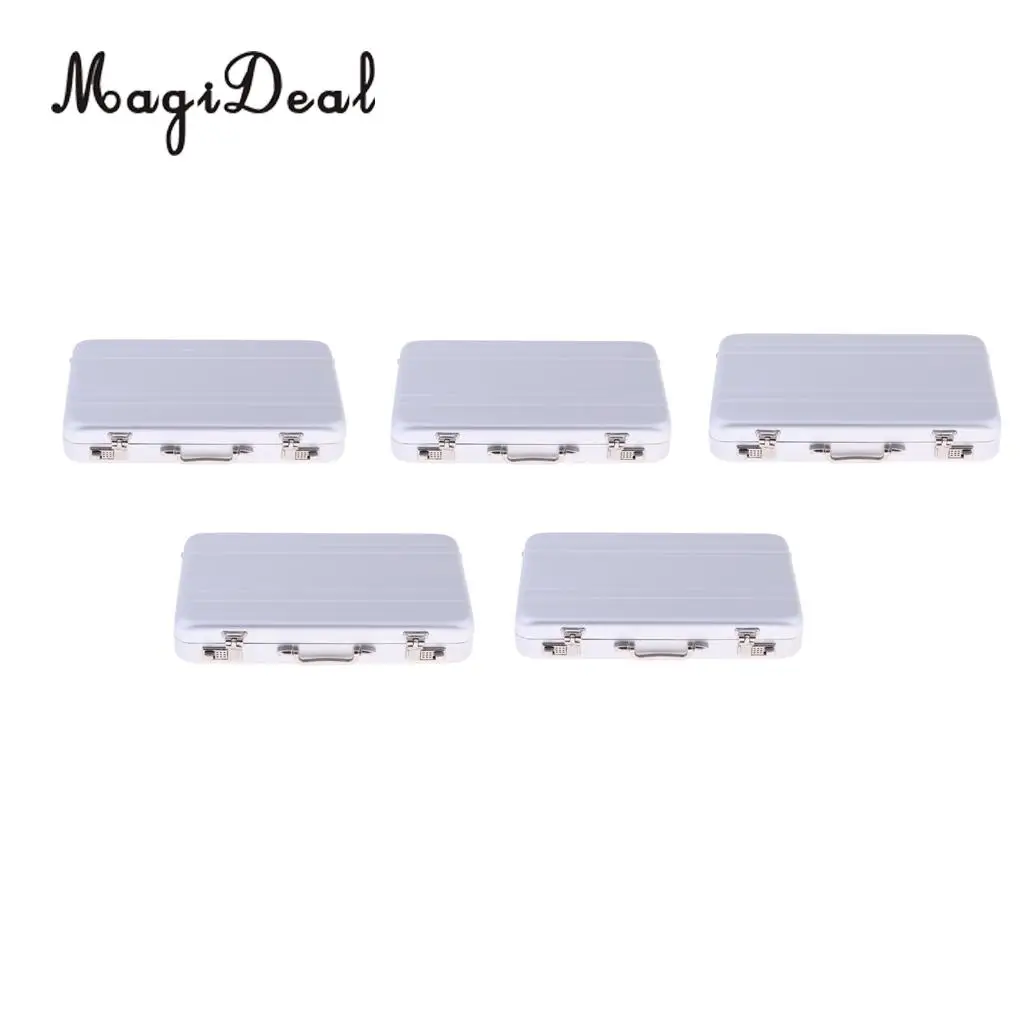 5PCS 1/12 Dollhouse Miniature Travel Metal Code Suitcase Briefcase Home Decoration Silver
5PCS 1/12 Dollhouse Miniature Travel Metal Code Suitcase Briefcase Home Decoration Silver