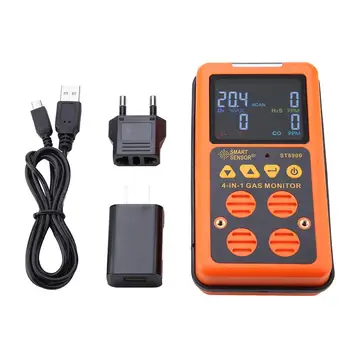SMART SENSOR ST8900 Multi-gas Detector for CO, O2, H2S, LEL Rechargeable Gas Meter Gas Analyzer
SMART SENSOR ST8900 Multi-gas Detector for CO, O2, H2S, LEL Rechargeable Gas Meter Gas Analyzer