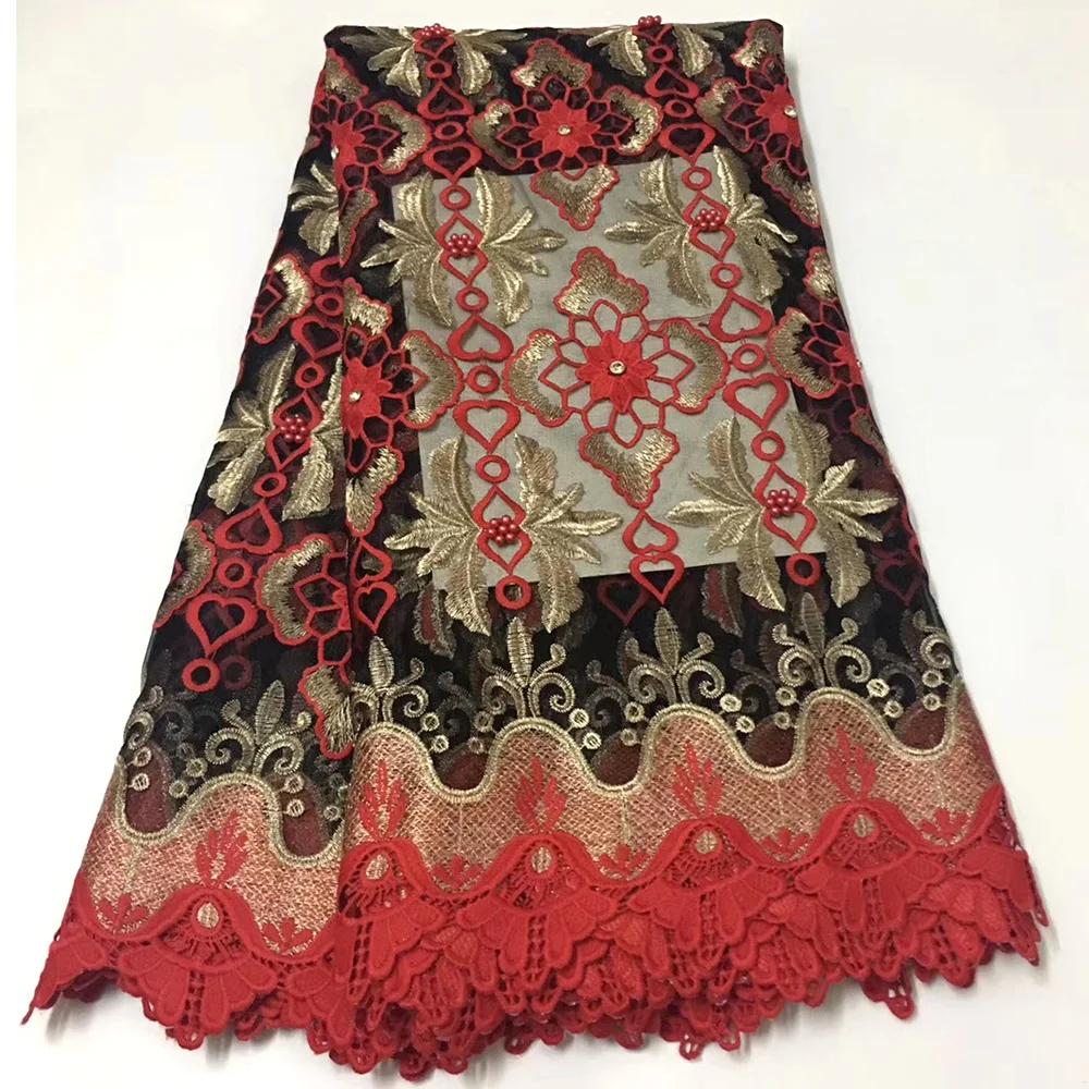African Guipure Lace Fabric 2019 High Quality African Lace Fabric Latest Tulle French Lace Fabric With Beads and Stones
African Guipure Lace Fabric 2019 High Quality African Lace Fabric Latest Tulle French Lace Fabric With Beads and Stones