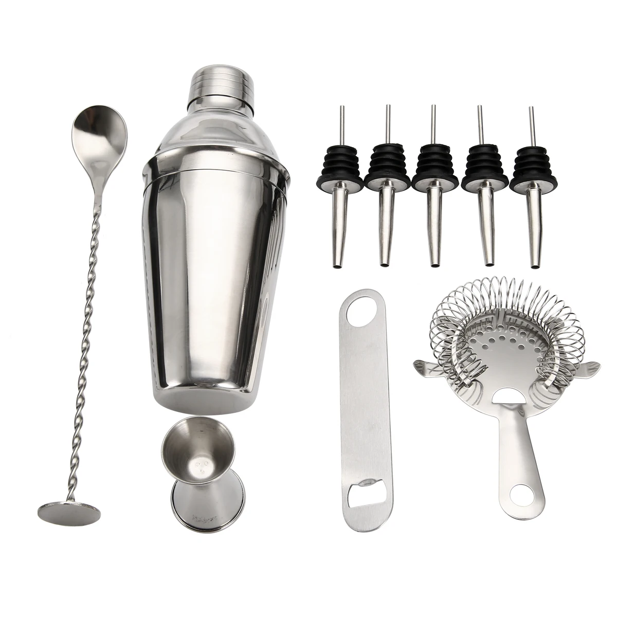 10Pcs Professional Bartender Set Cocktail Shaker Set With Jigger Mixer For Bar Drink Bartender Tool Accessories
10Pcs Professional Bartender Set Cocktail Shaker Set With Jigger Mixer For Bar Drink Bartender Tool Accessories