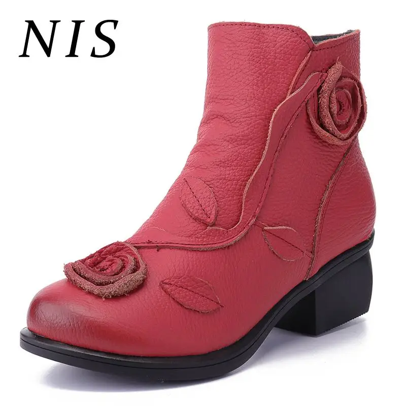NIS Thin / Warm Plush PU Leather Boots Retro Women Shoes Woman Black Heels Ankle Boots For Women Casual Zipper Winter Booties
NIS Thin / Warm Plush PU Leather Boots Retro Women Shoes Woman Black Heels Ankle Boots For Women Casual Zipper Winter Booties