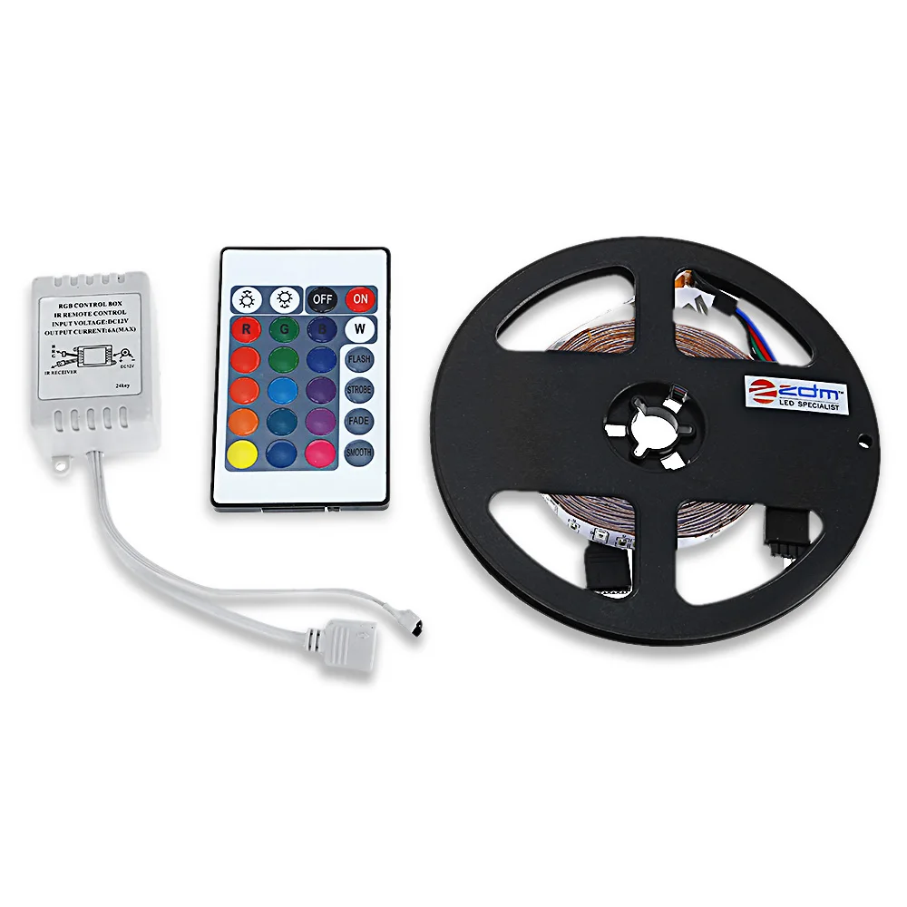 5M 2835 RGB 300 LED Lights Strip Light with IR 24 Remote Control LED Lights Strip for decoration Tape Ribbon 60leds/m LED Stripe
5M 2835 RGB 300 LED Lights Strip Light with IR 24 Remote Control LED Lights Strip for decoration Tape Ribbon 60leds/m LED Stripe