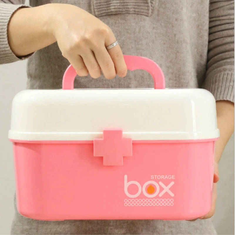 Two-Layer Emergency Medicine Box Portable Food Container Storage Case Family First-Aid Medicine Cabinet Stationery Storage Boxes
Two-Layer Emergency Medicine Box Portable Food Container Storage Case Family First-Aid Medicine Cabinet Stationery Storage Boxes