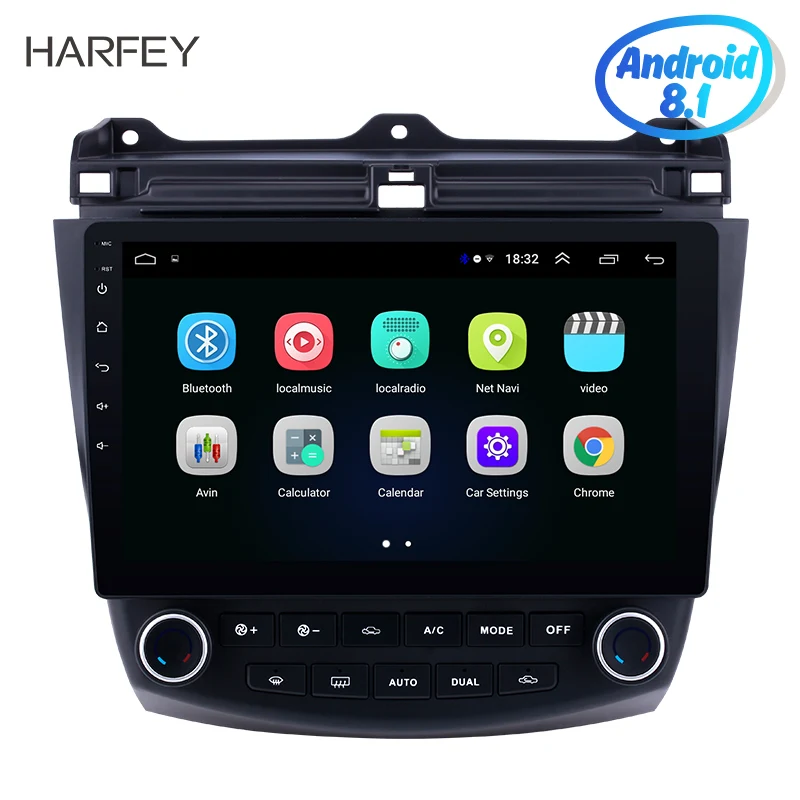 Harfey Head Unit 10.1 inch GPS Navigation Android 8.1 Car Radio Multimedia Player For Honda Accord 7 2003 2004-2007 WIFI Music
Harfey Head Unit 10.1 inch GPS Navigation Android 8.1 Car Radio Multimedia Player For Honda Accord 7 2003 2004-2007 WIFI Music