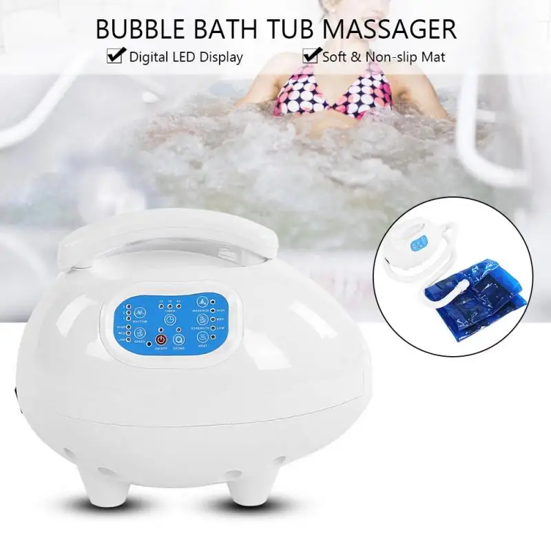 

Body Massager Air Bubble Bath Tub Ozone Sterilization Body Spa Massage Mat with Air Hose Massage Moisturizing Device Skin Care