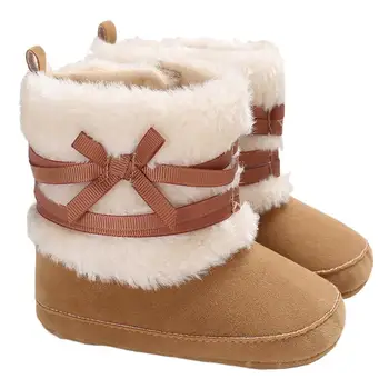 Good Quality Warm Winter High Soft Bottom Anti-Skiing Bow Style Boots Warm Baby Toddler Shoes For 0-1 Years Old Baby Girl
Good Quality Warm Winter High Soft Bottom Anti-Skiing Bow Style Boots Warm Baby Toddler Shoes For 0-1 Years Old Baby Girl