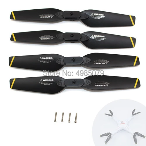 4PCS/Set Foldable Propeller for SYMA X5A X5C X5S X5SC X5SW Upgrade Propeller CW CCW Blade RC Drone Spare Part Black Color
4PCS/Set Foldable Propeller for SYMA X5A X5C X5S X5SC X5SW Upgrade Propeller CW CCW Blade RC Drone Spare Part Black Color