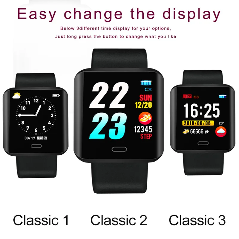 Smart Watch Men's Android Smart Watch Multi-function Sports Fitness Tracker Female Electronic Smart Applicable for iOS Android
Smart Watch Men's Android Smart Watch Multi-function Sports Fitness Tracker Female Electronic Smart Applicable for iOS Android