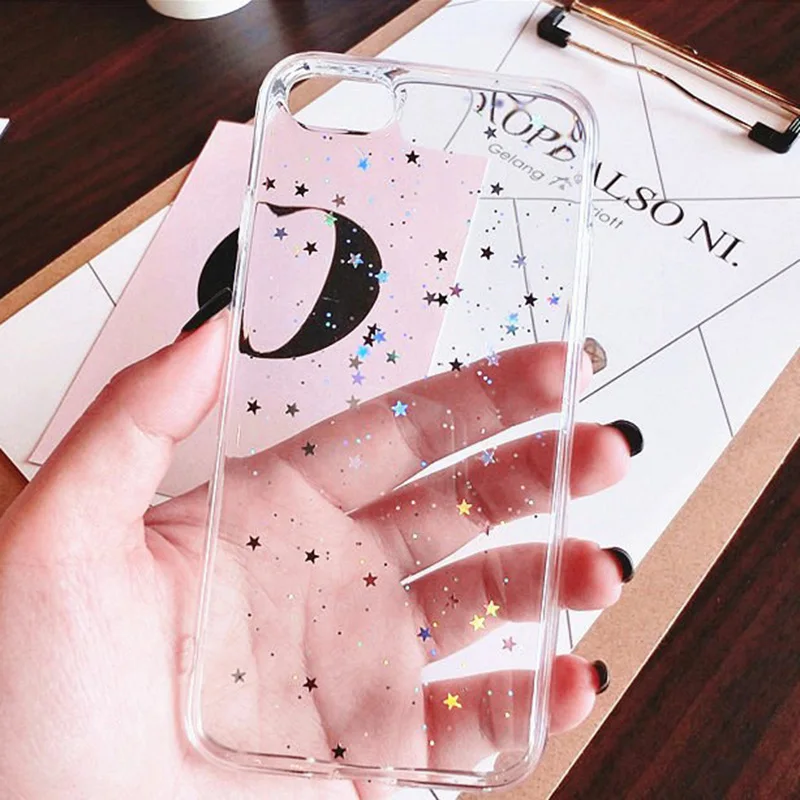 Clear Glitter Star Cover For iphone 11 XS MAX X 7 8 plus Soft TPU Shining Case Coque Case for iphone 6s 6s plus Powder cases
Clear Glitter Star Cover For iphone 11 XS MAX X 7 8 plus Soft TPU Shining Case Coque Case for iphone 6s 6s plus Powder cases