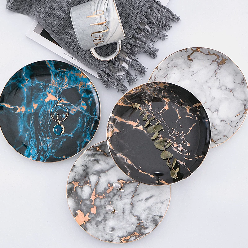 Nordic Marble Plate Creative Home Ceramic Dish Western Dish Steak Plates Black Tableware Breakfast Plate Flat Plates
Nordic Marble Plate Creative Home Ceramic Dish Western Dish Steak Plates Black Tableware Breakfast Plate Flat Plates