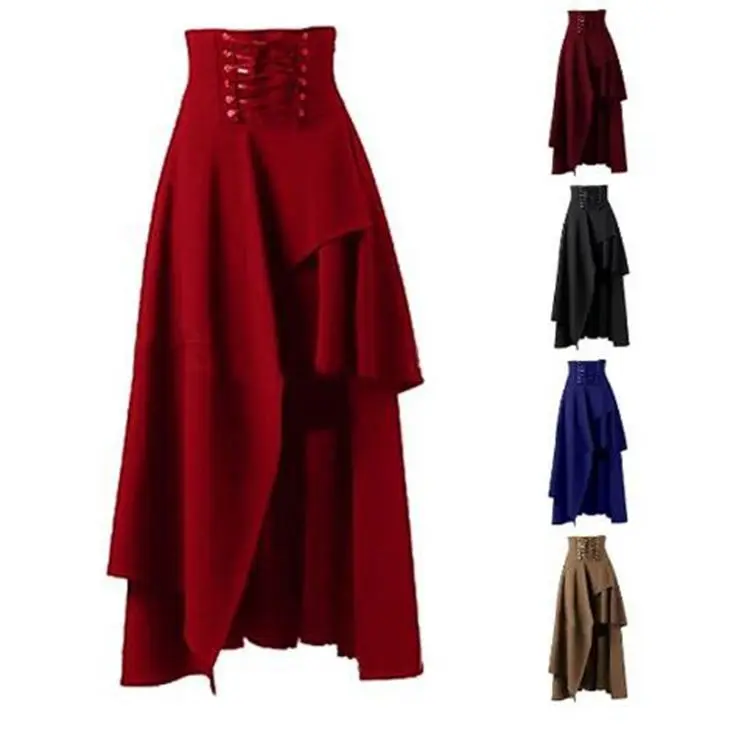 Женская винтажная юбка в стиле стимпанк вечерние юбки рокабилли хиппи