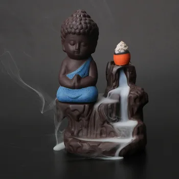 Small Buddha Incense Holder for Home Office Teahouse Use The Little Monk Stick Censer Backflow Incense Burner Home Decor
Small Buddha Incense Holder for Home Office Teahouse Use The Little Monk Stick Censer Backflow Incense Burner Home Decor