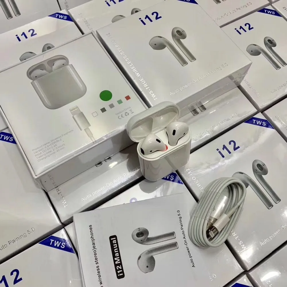 10pcs TWS i12 5.0 Wireless earbuds bluetooth earphones Touch Control earphone for iphone TWS headset bluetooth
10pcs TWS i12 5.0 Wireless earbuds bluetooth earphones Touch Control earphone for iphone TWS headset bluetooth