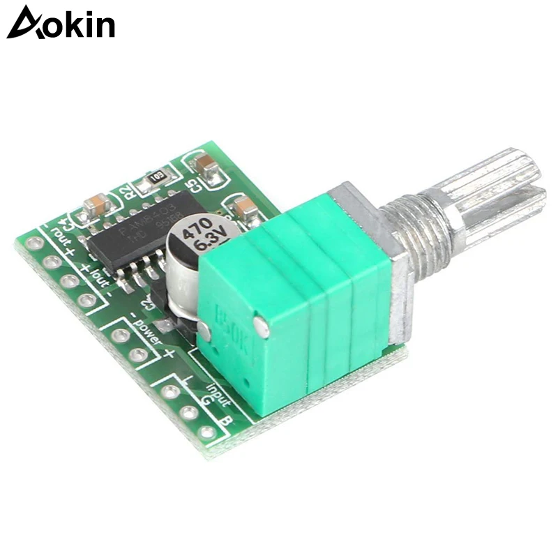 Mini 3W+3W DC 5V Audio Amplifier Handy Digital Power Amp Module Board Dual-Channel PAM8403 Stereo Amplifiers with Potentiometer
Mini 3W+3W DC 5V Audio Amplifier Handy Digital Power Amp Module Board Dual-Channel PAM8403 Stereo Amplifiers with Potentiometer