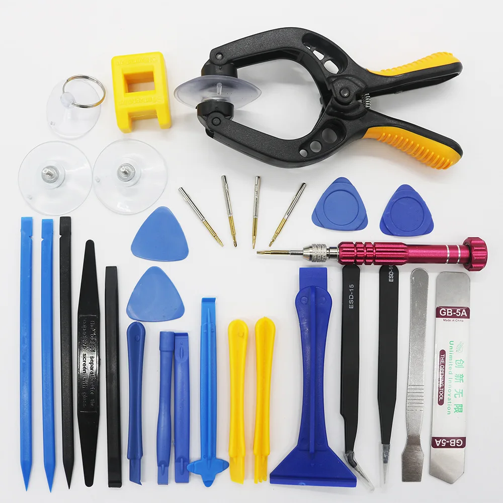 30 in 1 Cell Phone Screen Opening Pry Mobile Phone Repair Tool Kit Screwdriver Set for Iphone Xiaomi Samsung 
30 in 1 Cell Phone Screen Opening Pry Mobile Phone Repair Tool Kit Screwdriver Set for Iphone Xiaomi Samsung