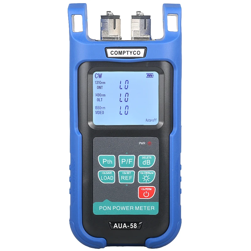 COMPTYCO AUA-58 Mini PON Optical Power Meter PON Fiber for EPON GPON APON ONT for 1310 OLT for 1490/1550nm Wavelength
COMPTYCO AUA-58 Mini PON Optical Power Meter PON Fiber for EPON GPON APON ONT for 1310 OLT for 1490/1550nm Wavelength